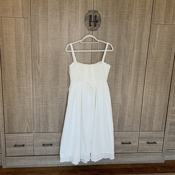 Commense Ruffle Hem‎ Cami Plain Midi Dress - Picture 16 of 17
